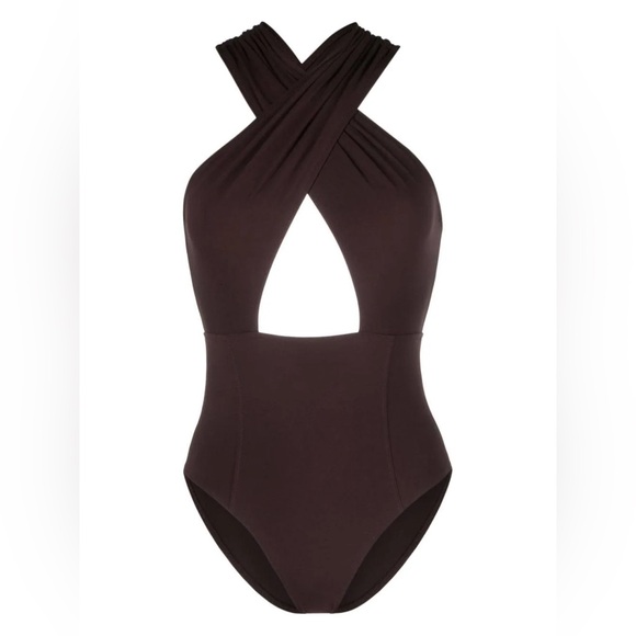 Ulla Johnson Kieran Maillot in Espresso, Size X-Large, $380 - Picture 4 of 17